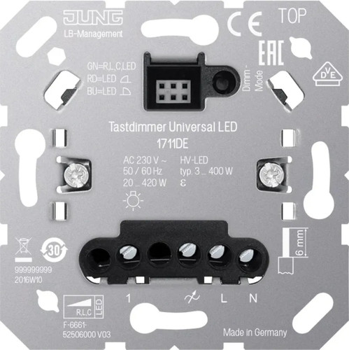 Jung led tastdimmer 1711de - led, up