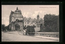 Ansichtskarte Bad Pyrmont, vor der Hämelschenburg 