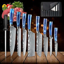 Küchenmesser Profi Kochmesser Japanisches Damast Edelstahl Santoku Messer Scharf