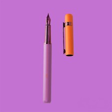 Otto Hutt,Füllfederhalter,Fountain Pen,Design Nr 03,Matt Orange&Lila/Magenta,EF