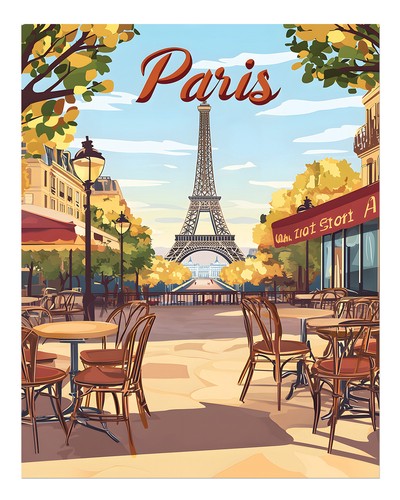 Paris eiffelturm wandkunst - paris,