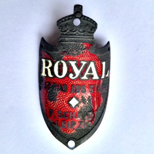 Steuerkopfschild royal das - royal, "das