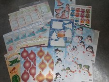 großes Bastel Set-27 Stanzbogen-Winter-Weihnachten-Ideen mit Herz