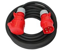 CEE Starkstromkabel 32A H07RN-F 5x6mm² Verlängerung 5/10/15/20/25/30/40/50m