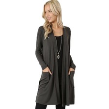 Dame Longshirt Cardigan Jacke