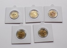 Russland  5 x 50 Rubel 1993 , Tiere