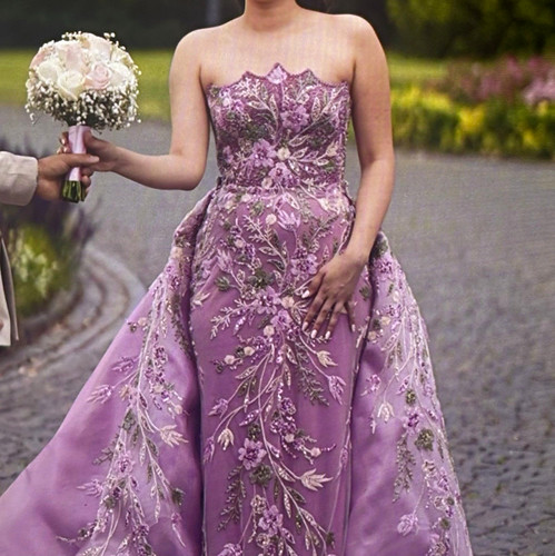 Damen abendkleid lang rosa - abendkleid,