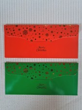 Umschlag "Merry Christmas " Geld Gutschein Geldgeschenk Konzertkarten