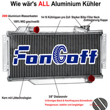 2 Reihig Aluminium Kühler Für Triumph Spitfire MK3 MK4 1500 1964-1980 1965 1966