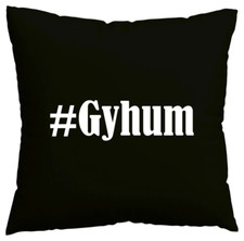 Kissenbezug #Gyhum I love Gyhum Schwarz 138708