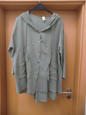 Made in Italy Leinen Jacke in Olive 44-46 TOP