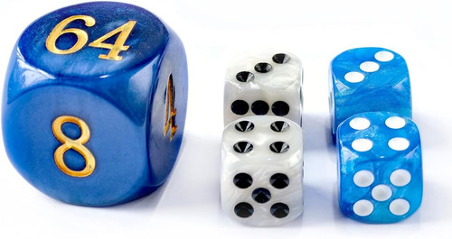 Backgammon-Perlen-Würfel-Set