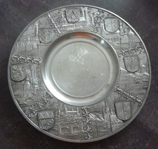 Alter Zinnteller ca. 28 cm Durchmesser / ca. 840 Gramm schwer - Wandteller