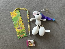 Diddl Konvolut: Tiger Bleistift dick, Radiergummi, Lesezeichen, Mini-Plüschtier