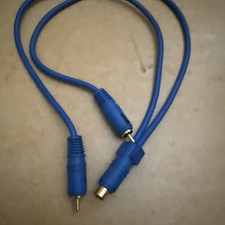 Cinch Adapter Y Verteiler Splitter Audio Video 1x Buchse  2x Stecker 0,5m Chinch