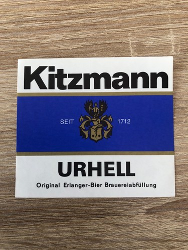 Bieretikett brauerei kitzmann - bieretikett,
