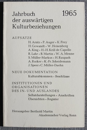 Jahrbuch der auswärtigen