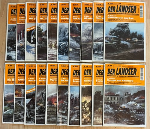 20x der landser romanhefte - landser,