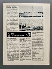 Farbwerke Hoechst AG Frankfurt Trevira Hallenbad 1969 Vintage Ad Werbung Reklame