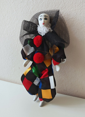 Kleine pierrot puppe deko - pierrot, |