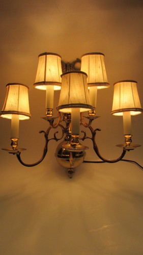 Wandlampe feuervergoldet