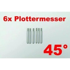 6x Plottermesser 45° für Roland Helo Secabo uvm Plotter Schneideplotter
