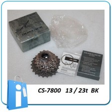 NOS Cassette Carretera SHIMANO Dura Ace 10v  12 / 23t BK CS-7800 Titanio retro