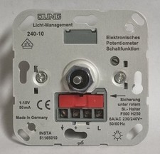 Jung 240-10 Elektronischer Potentiometer mit 1–10V Steuereingang neu OVP