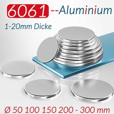 Aluminium Ronde Scheibe Aluronde Platte Rund 1-20mm Stärke Ø50mm - 300mm AlMg3