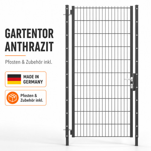 Gartentor anthrazit 03m - 1m, 2,03m