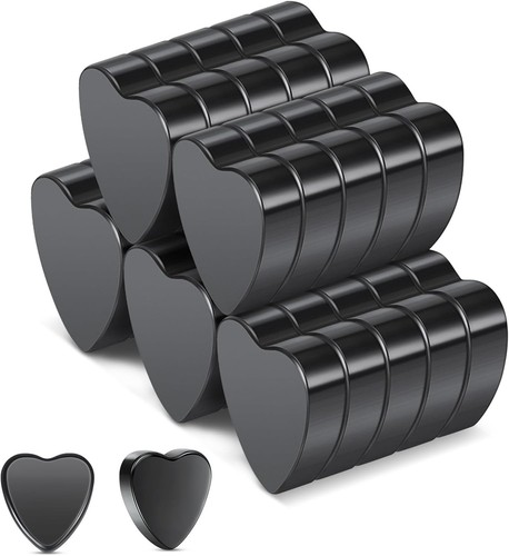 Schwarze herz magnete - 25,