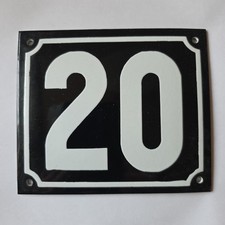 Emailschild Hausnummer 20 und