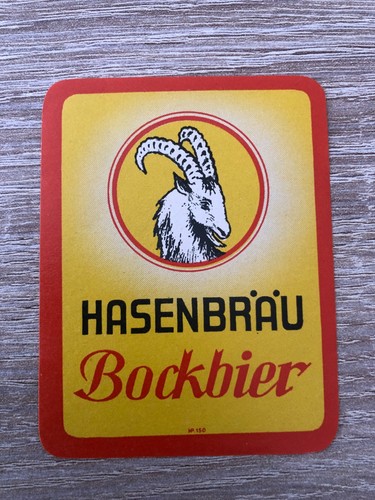 Bieretikett hasenbräu saulgau - hasenbräu,