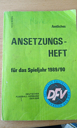 Dfv ddr fußballprogramm - ddr,