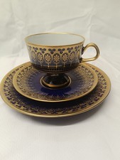 3 tlg. Sammeltasse Echt Kobalt