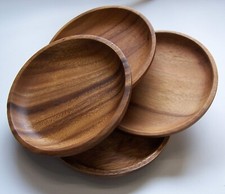 Teller Holzteller 4er  Schale
