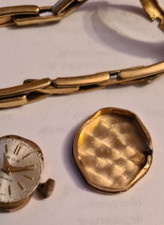 frühe Rolex Armbanduhr Rox Uhrwerk  9 Ct. echt Gold Case , Band Rolled Gold RAR!