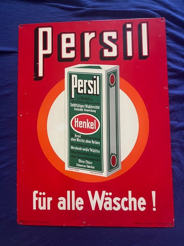 Emaille blechschild persil alt - blechschild,