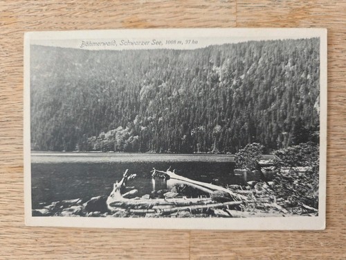 Schwarzer see böhmerwald - ak,