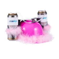Bierhelm pink Trinkhelm für