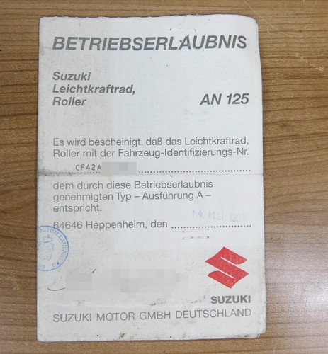 Suzuki 125 abe - suzuki, an