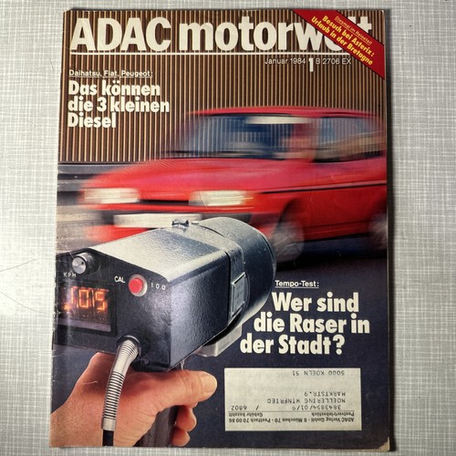 Adac motorwelt januar 1984 - adac,