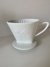 MELITTA Kaffeefilter Modell 102 Porzellan weiß 3 Loch sehr guter Zustand vintage