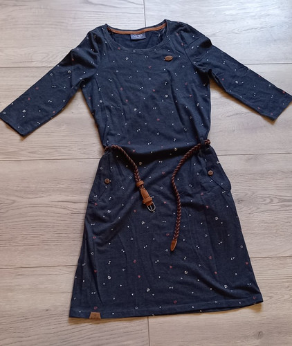 Kleid mit gürtel arm gr - kleid,