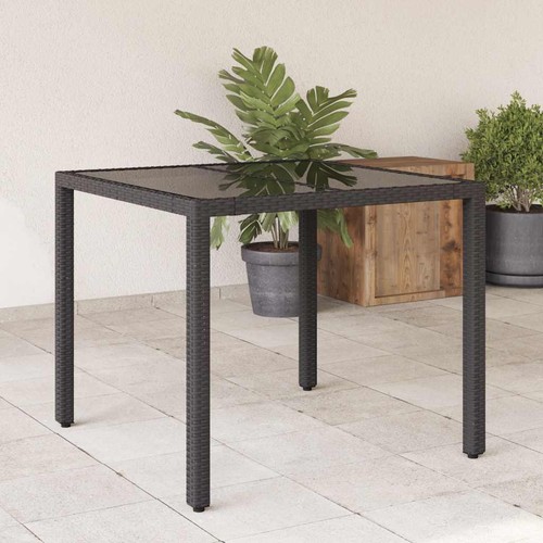 Gartentisch mit glasplatte - gartentisch,