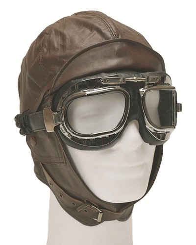 Flieger lederhaube braun - flieger,