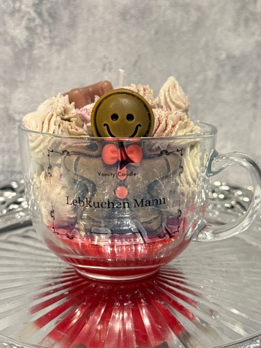 Lebkuchenmann kerze geschenk - lebkuchenmann,