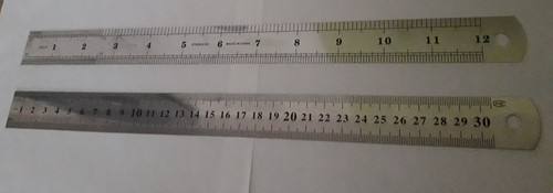 Stahllineal 300mm 30cm - , 12inch