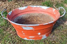 Alte Zinkwanne 36 klein oval