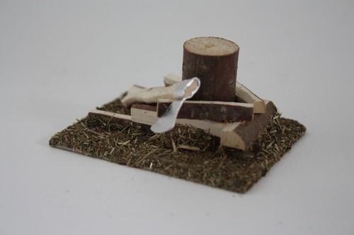 Kahlert hackstock mit beil - hackstock,